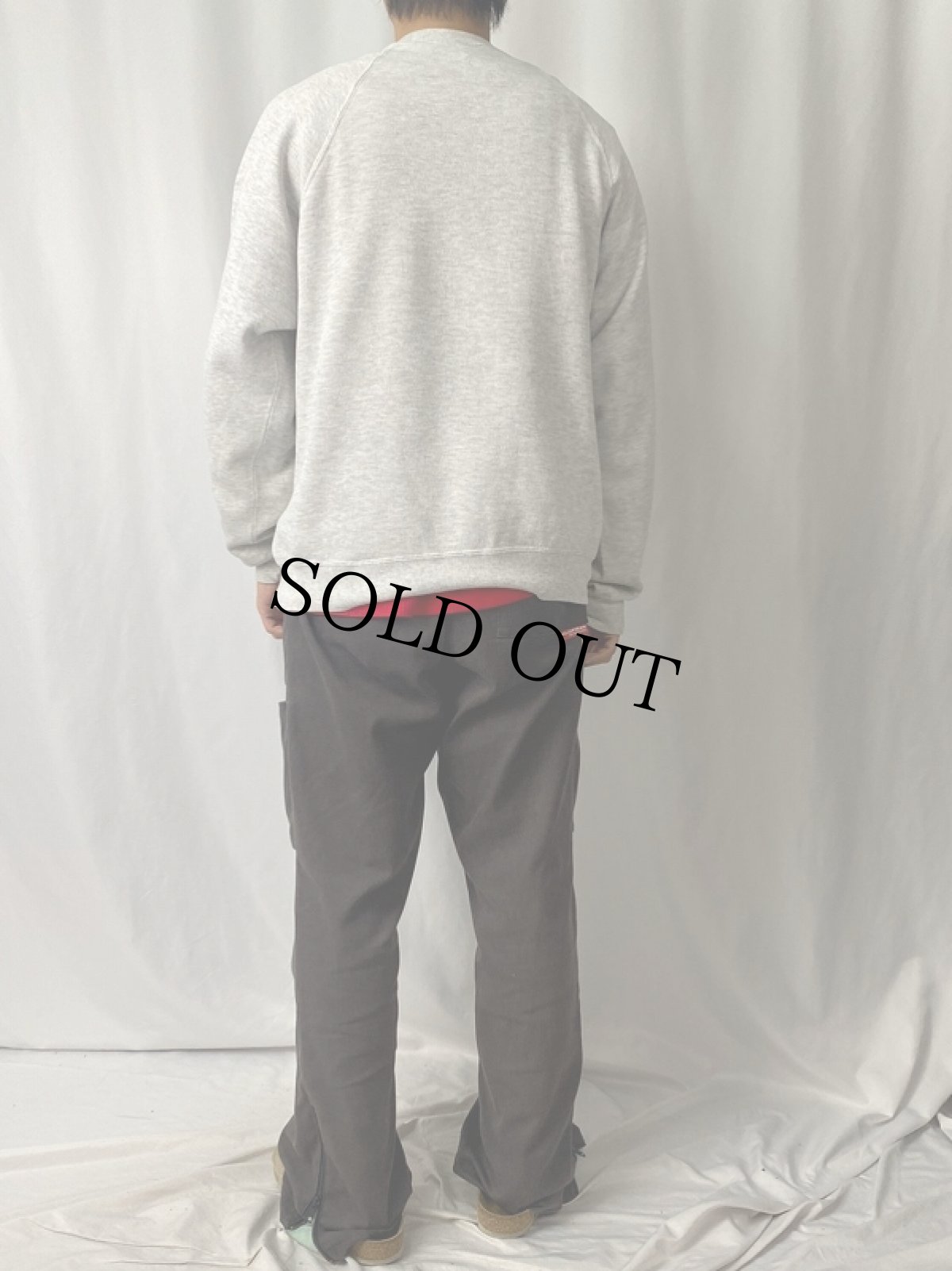 画像4: 90's POLARIS USA製 "INDY XCR" スノーモービルイラストラグランスウェット XL (4)