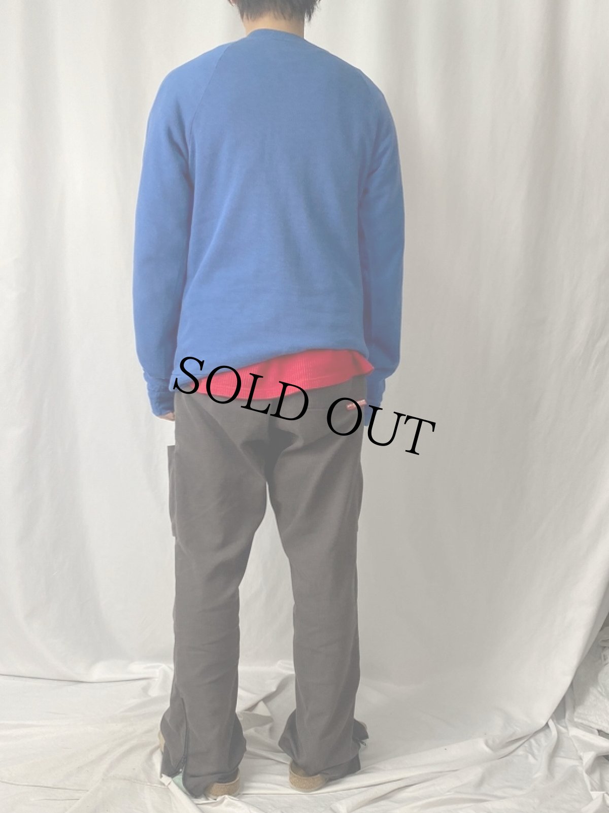 画像4: 90's USA製 "MAPLE TREE SCHOOL" ラグランプリントスウェット L (4)