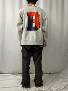 画像5: 90's USA製 REVERSE WEAVE TYPE "BUCKNELI" バックプリントスウェット L (5)