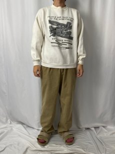 画像2: 【SALE】 90's "GOD USED NAILS" ジーザスプリントスウェット L (2)
