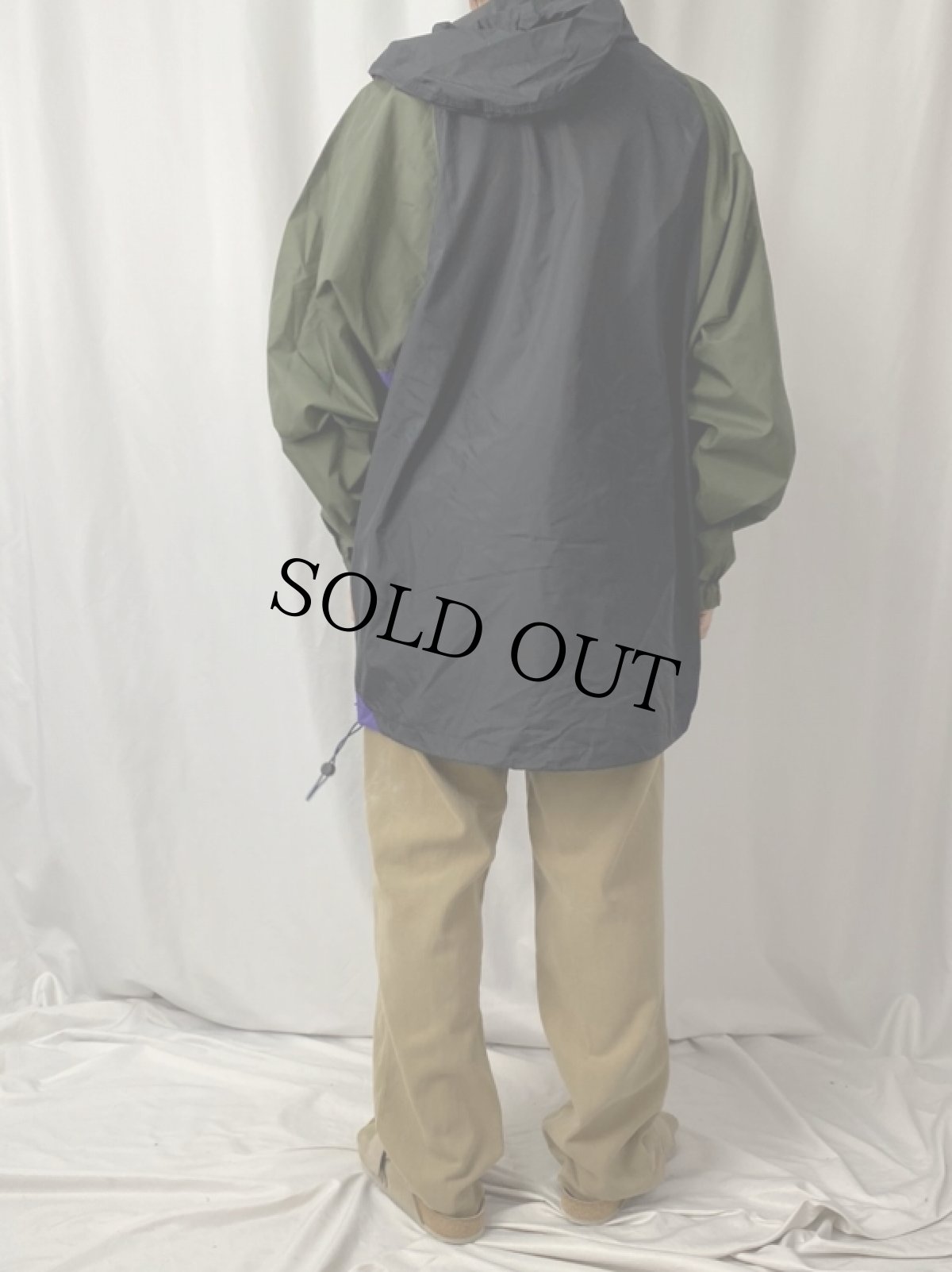 画像4: JANSPORT ナイロンアノラックパーカー XL (4)