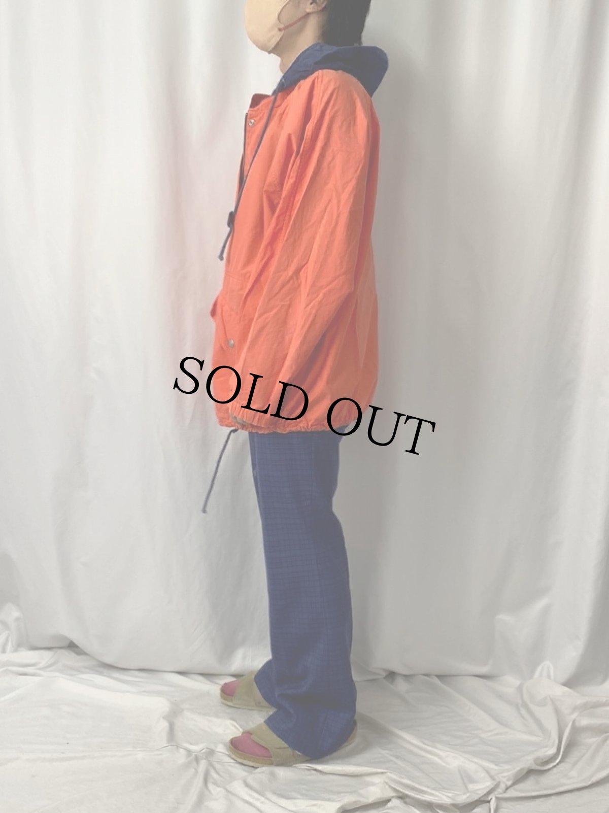 画像3: BRANDON THOMAS SPORT コットンアノラックパーカー L (3)