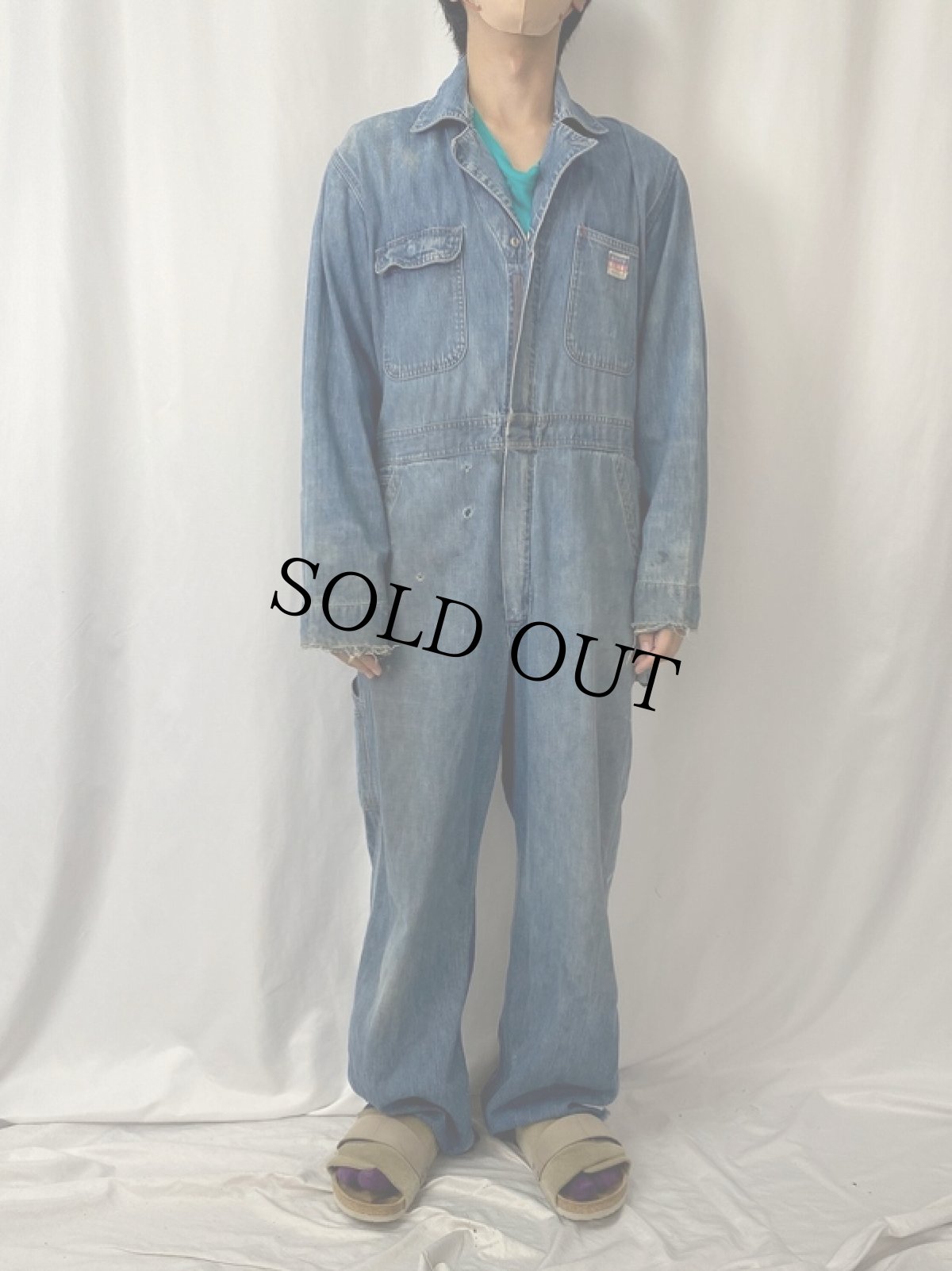 画像2: 50's JCPenney “BIGMAC” Denim Overalls (2)