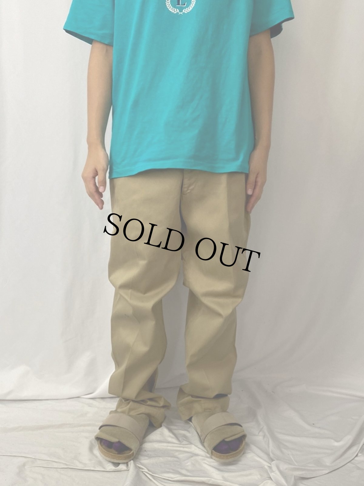 画像2: 70〜80's U.S.ARMY チノトラウザーズ W33 (2)