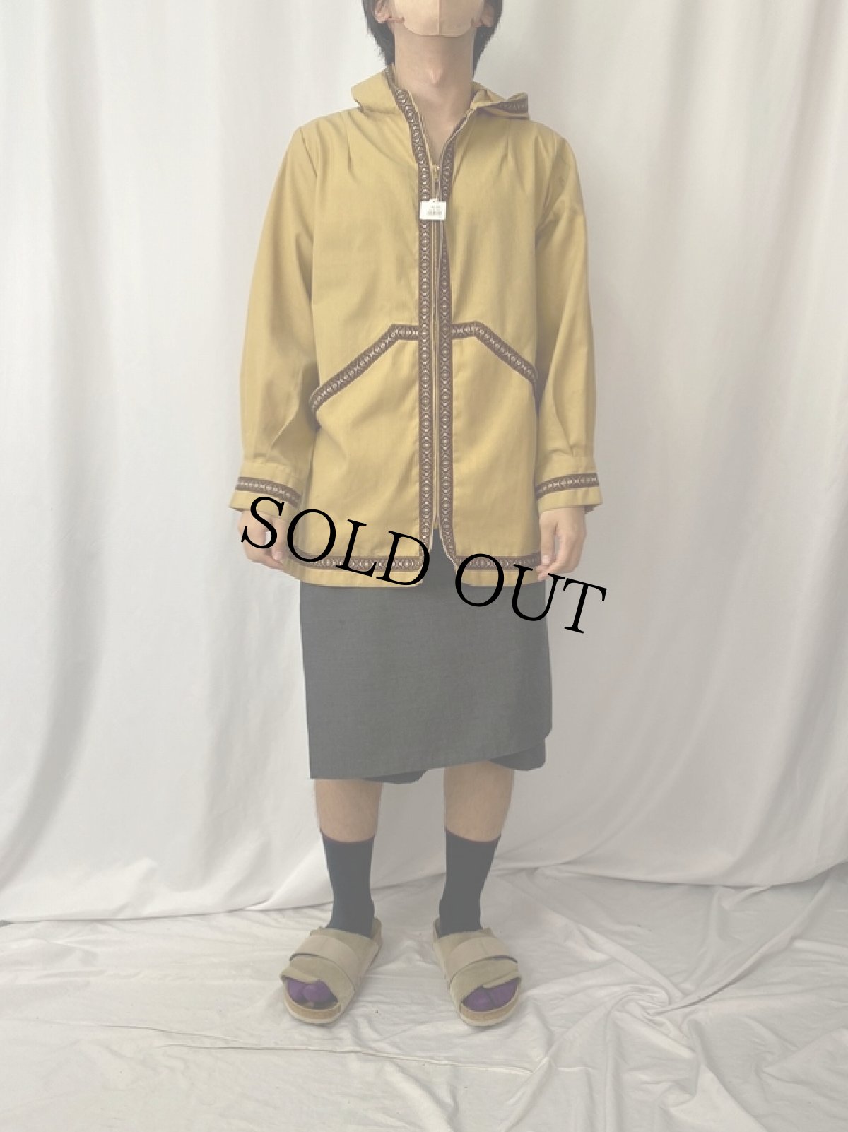 画像2: 60〜70's チロリアンテープ ジップパーカー (2)