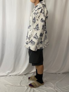 画像3: 80〜90's MICHIGAN RAG "Lighthouse Pattern" Cotton Parka L/XL (3)