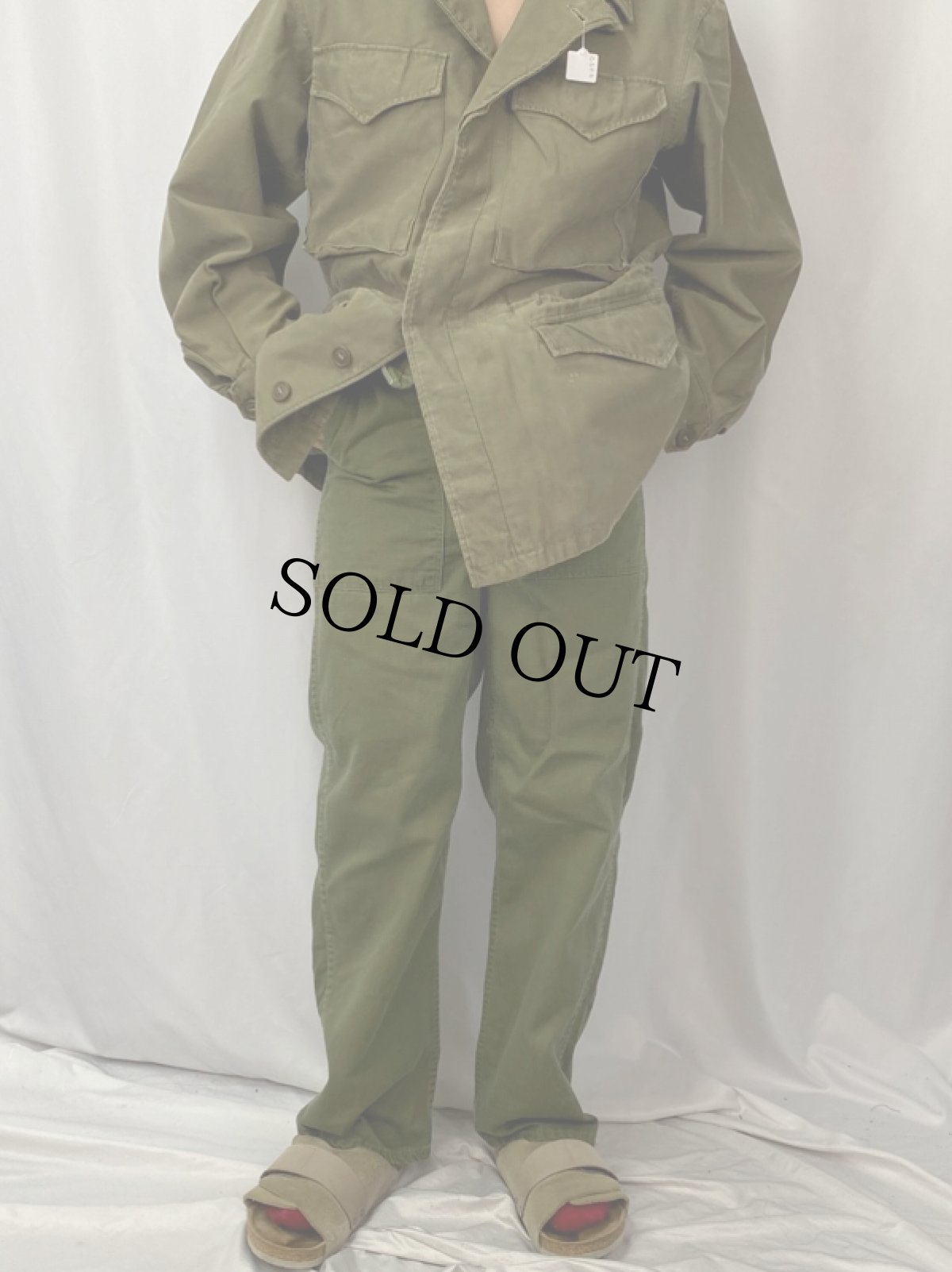 画像2: 民間品 60's FRUIT OF THE LOOM SANFORIZED ベイカーパンツ W28 (2)