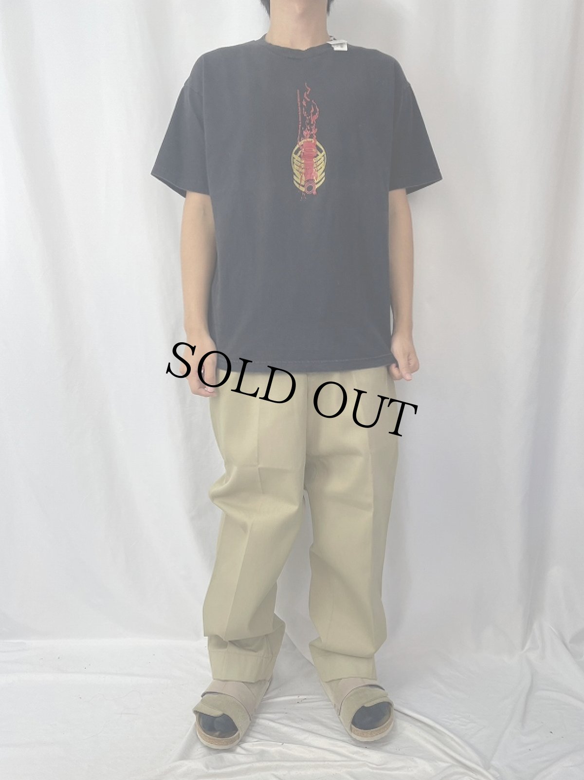 画像3: 2000's Sunn O))) ドゥームメタルバンドツアーTシャツ BLACK L (3)