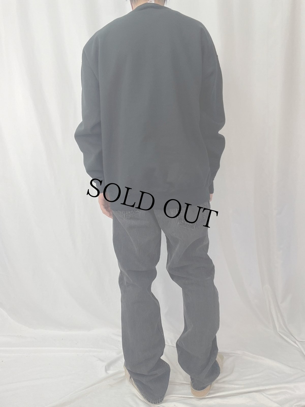 画像4: 90's Benjamin Franklin "Beer id proof..." 名言プリントスウェット BLACK XL (4)