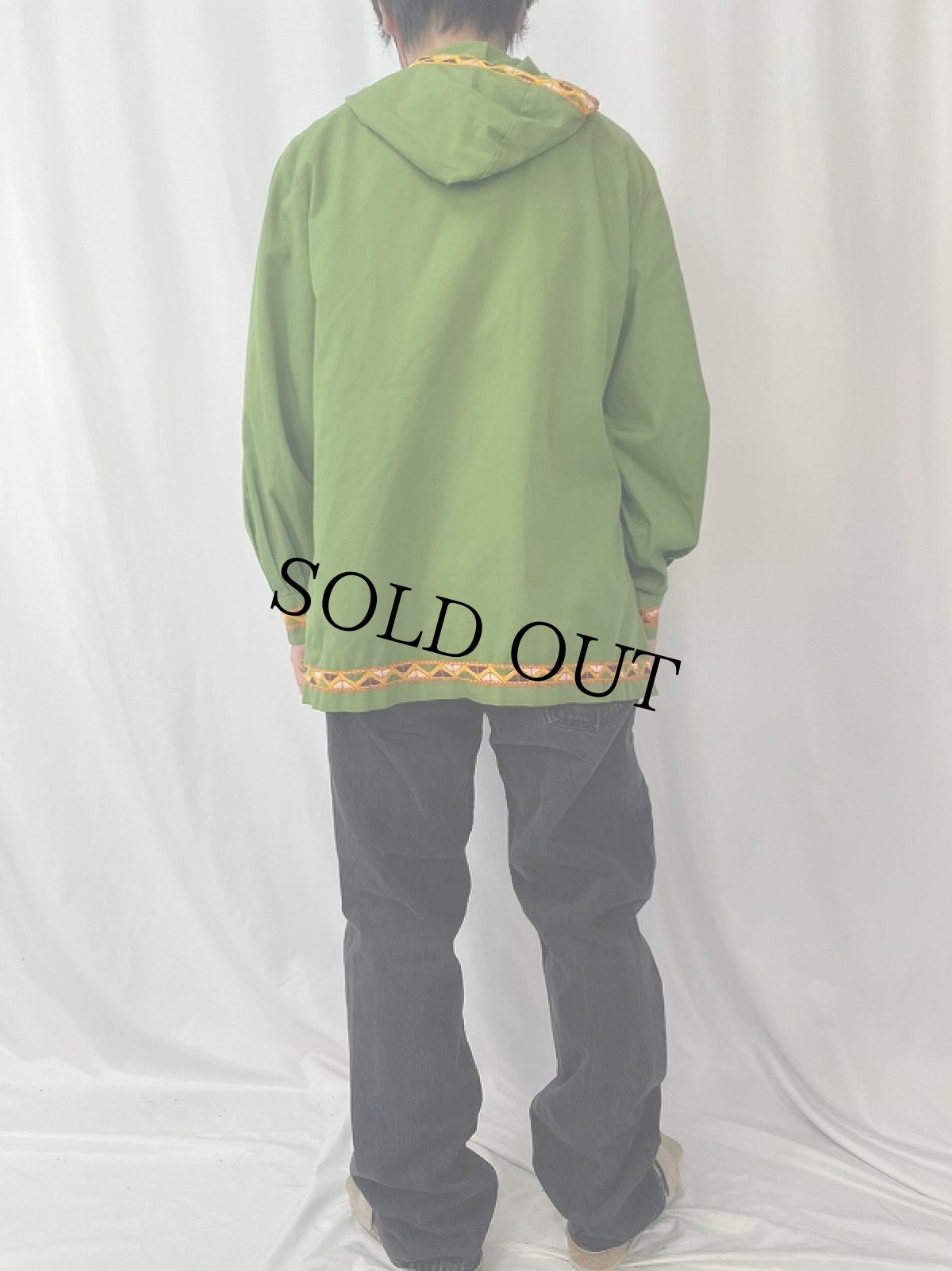 画像4: 60〜70's チロリアンテープ ジップパーカー (4)