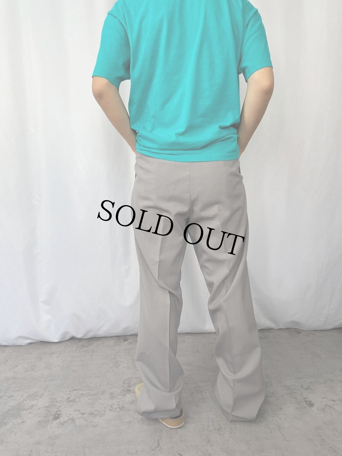 画像3: 50's 2タック レーヨントラウザーズ  W32 (3)