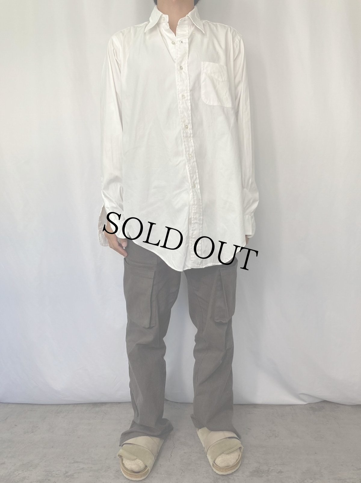 画像2: 90's Brooks Brothers USA製 オックスフォードボタンダウンシャツ SIZE 16 1/2-5 (2)