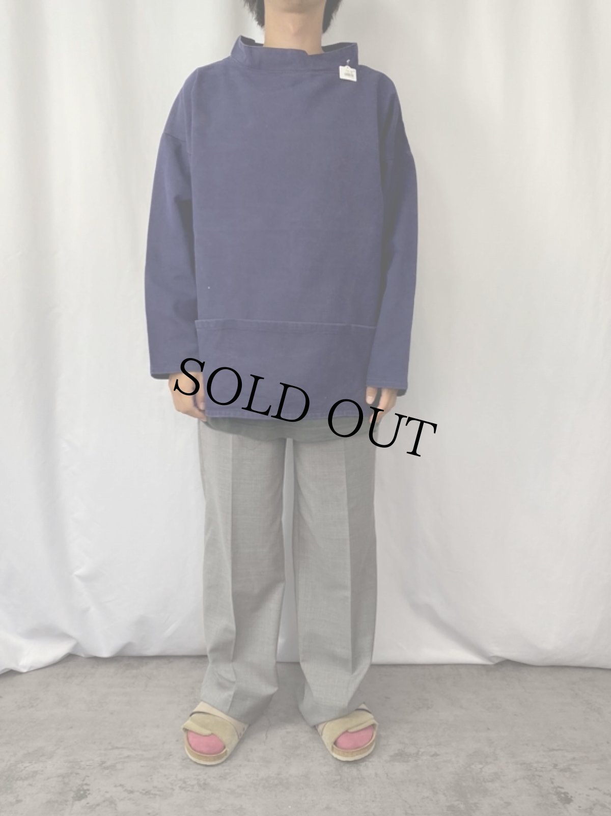 画像2: RNLI UK製 "Lifeboat" 王立救命艇協会フィッシャーマンスモック NAVY L (2)