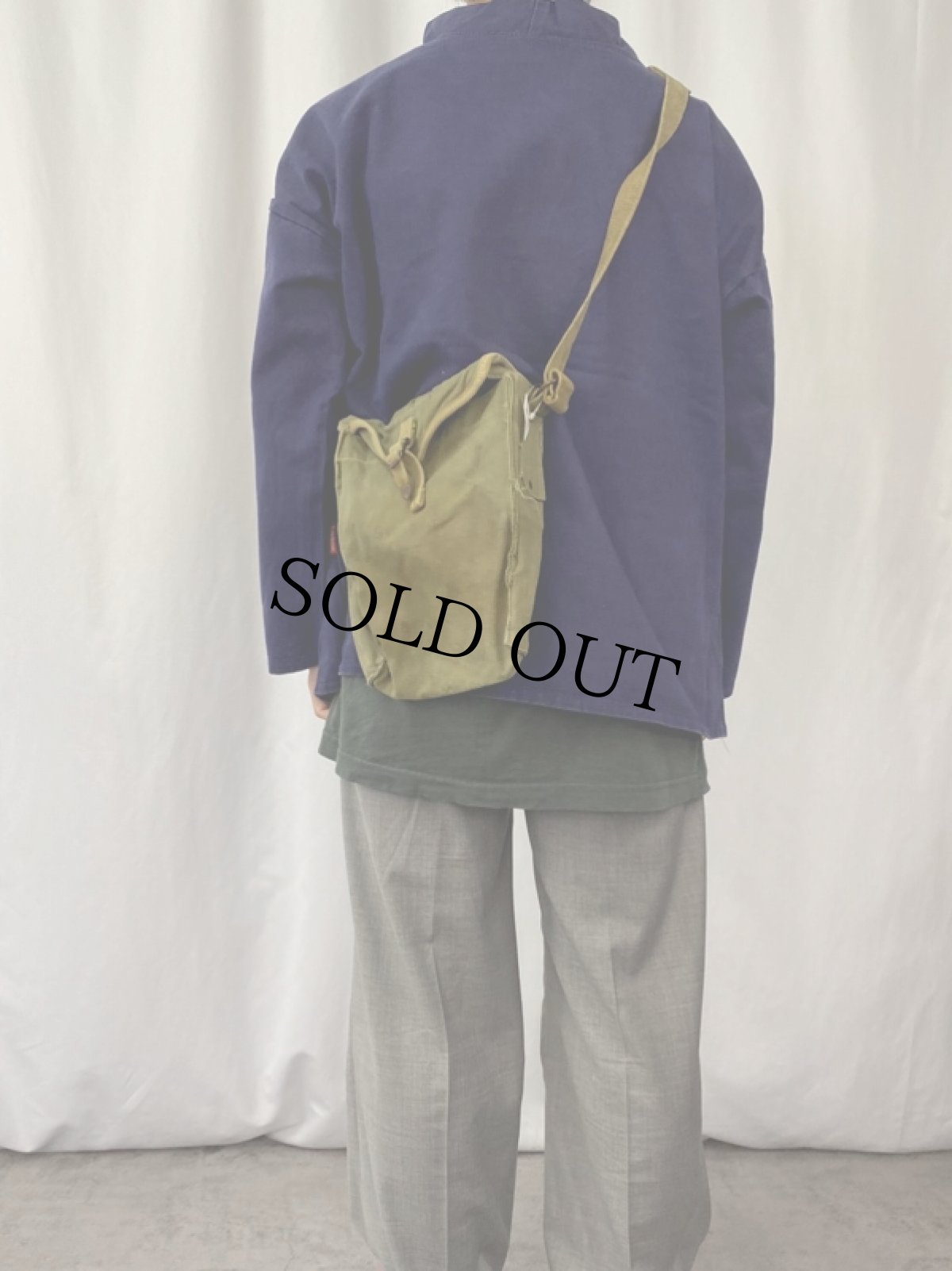 画像2: 40's〜 U.S.ARMY "B TROOP" ミュゼットバッグ (2)