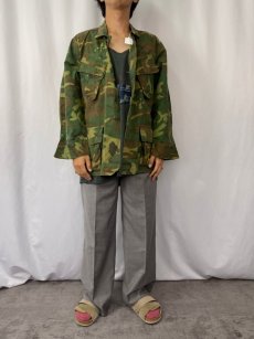 画像2: 60's U.S.ARMY ERDL迷彩 "ブラウンリーフ" ジャングルファティーグジャケット 4th MEDIUM-SHORT (2)