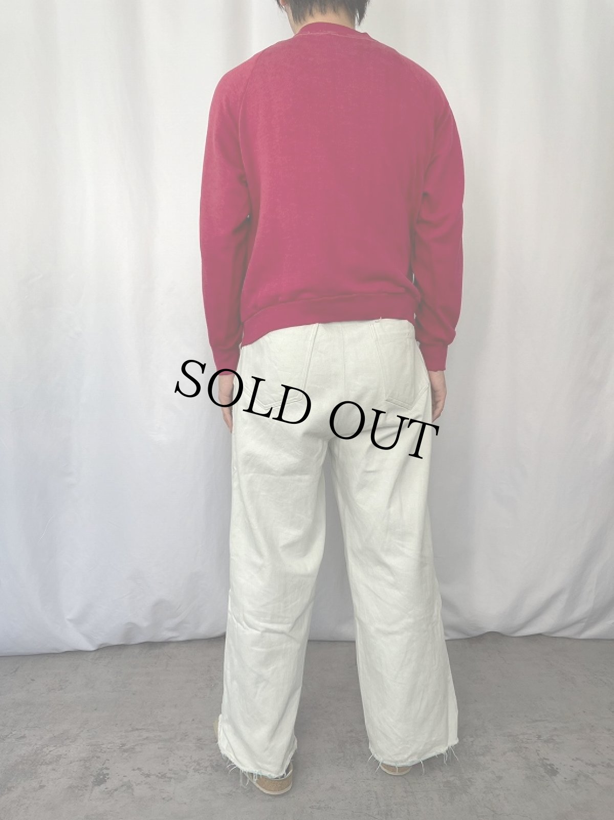 画像3: 70〜80's "BIG INDIAN N.Y." インディアンヘッドプリントラグランスウェット (3)