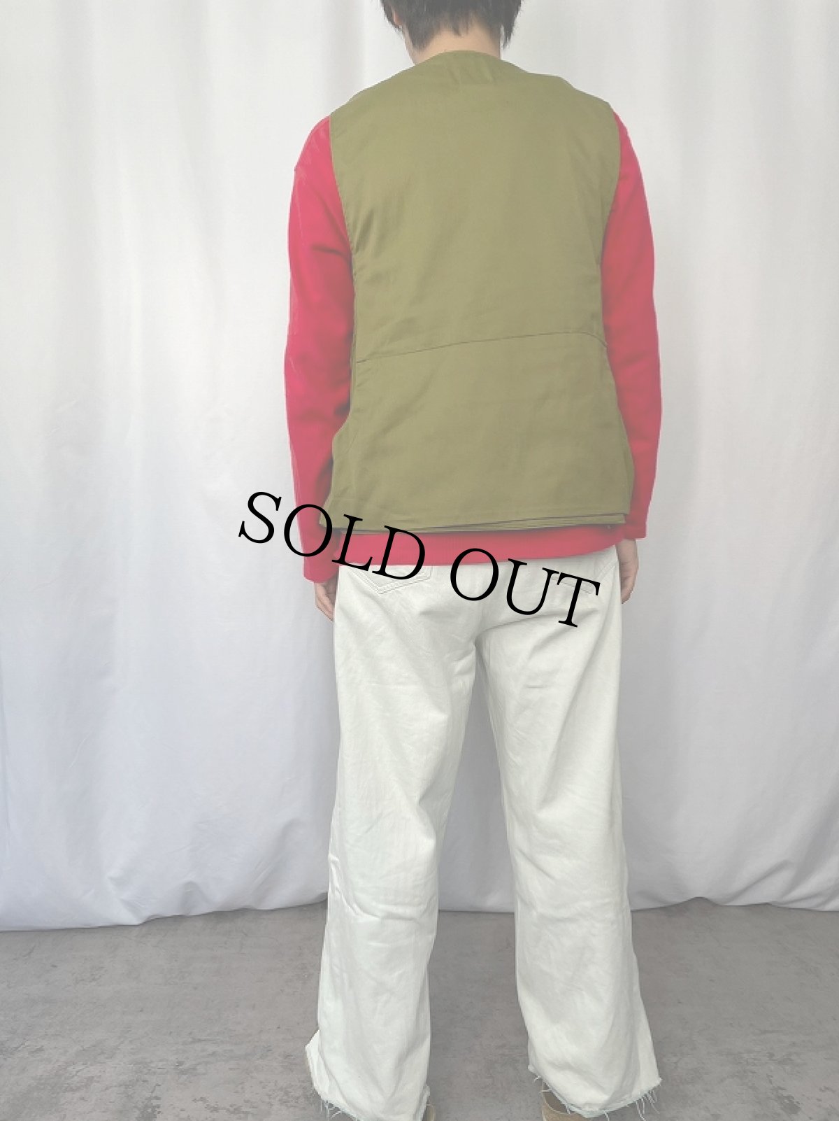 画像3: 60〜70's Ideal パッチ付きシューティングベスト L (3)