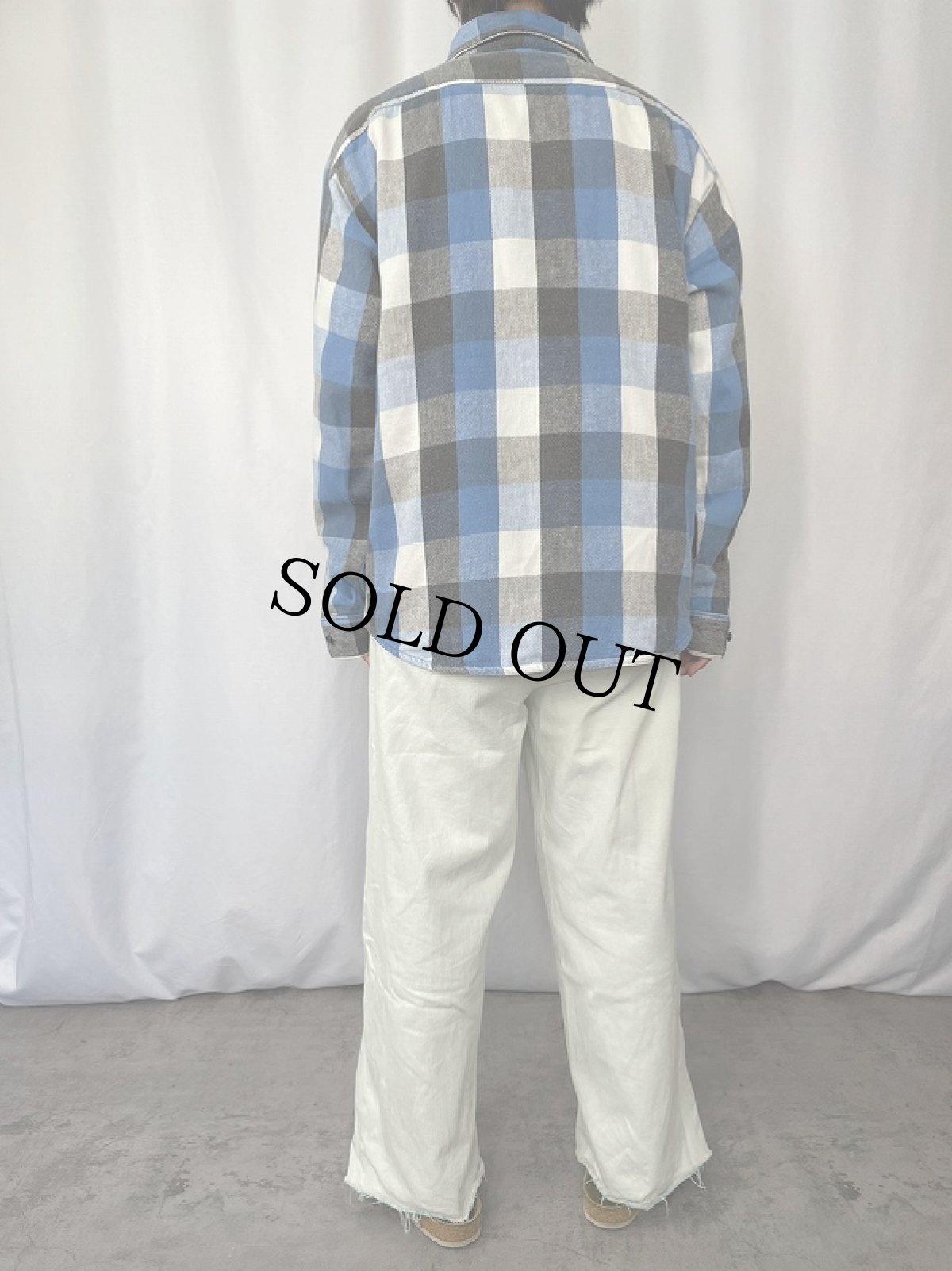 画像3: 70〜80's FIVE BROTHERS USA製 チェック柄 ヘビーネルシャツ XL (3)