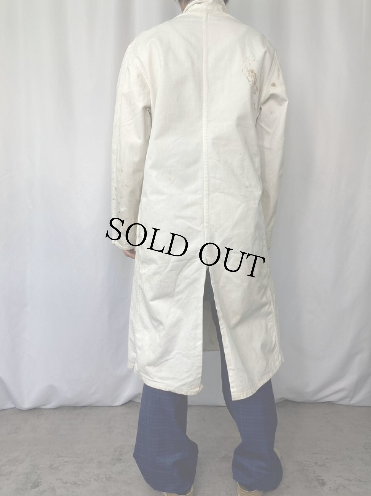 画像3: 50〜60's INDU-TEX ペイント ショップコート SIZE42 (3)