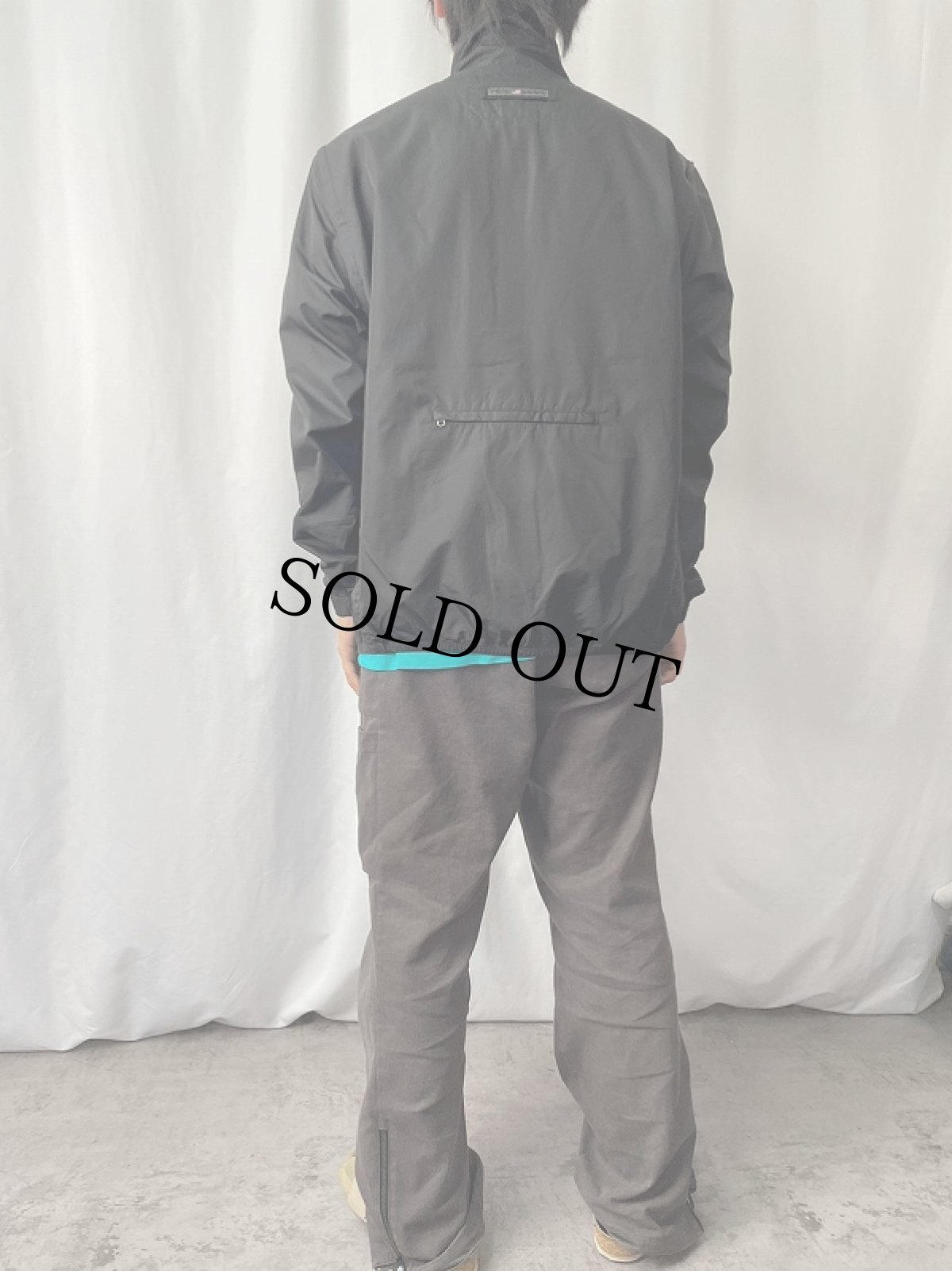 画像3: 90's POLO SPORT Ralph Lauren ポリエステル ドッキングジャケット BLACK M (3)