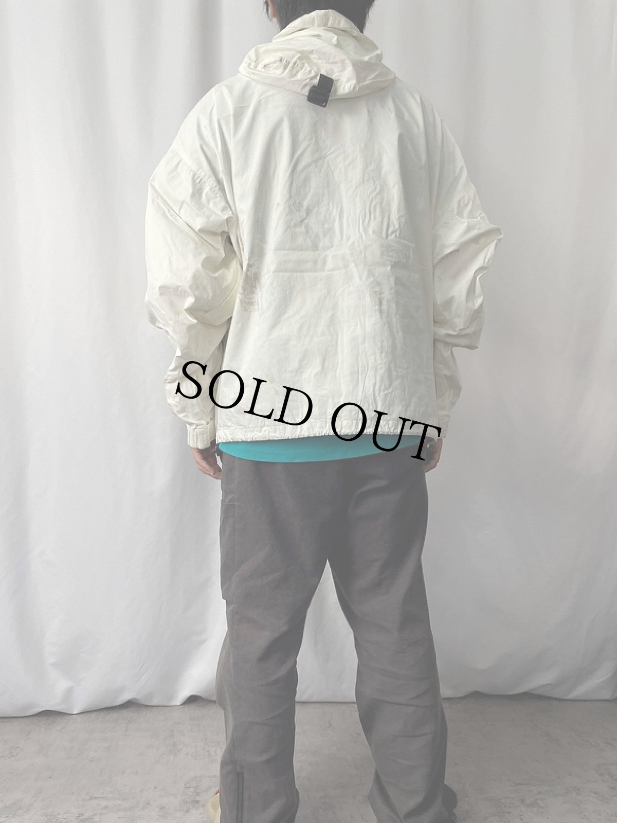 画像3: 90's POLO SPORT Ralph Lauren メッシュライナー ロゴ刺繍 コットンマウンテンパーカー (3)