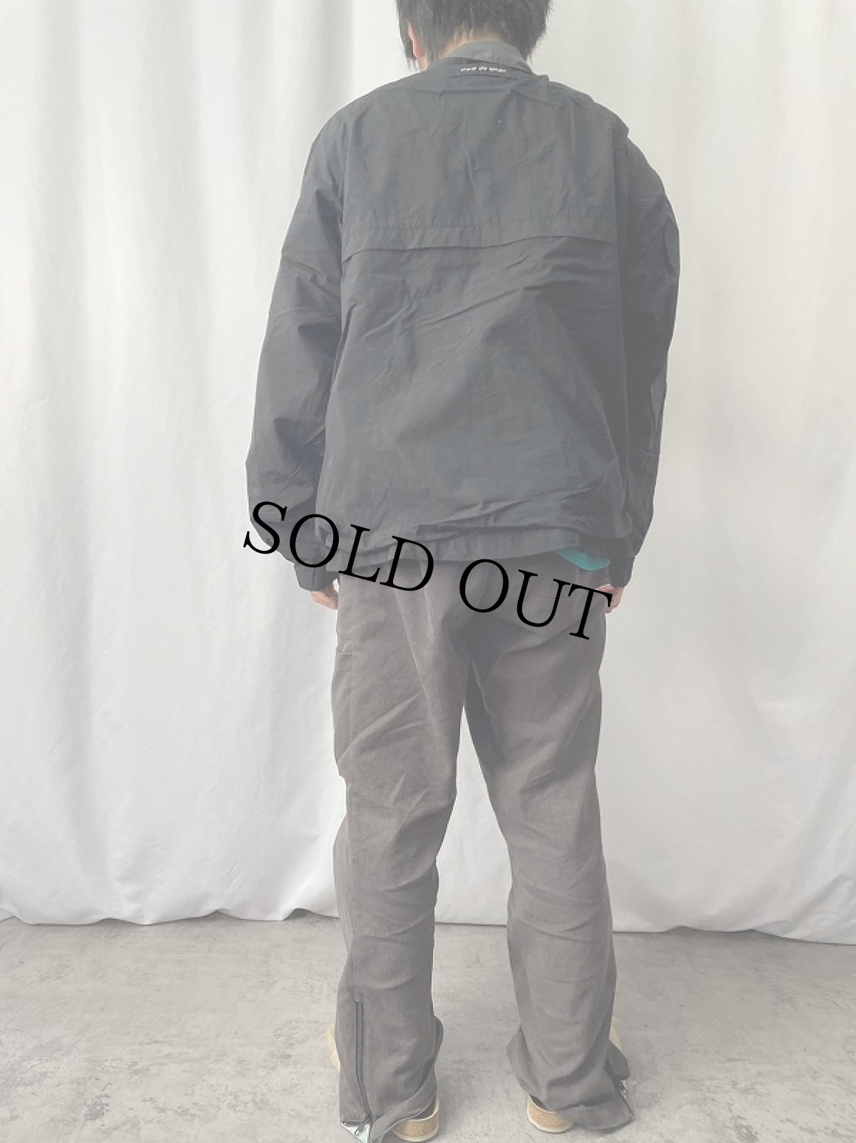 画像3: 90's POLO SPORT Ralph Lauren ロゴ刺繍 ナイロンジャケット BLACK L (3)