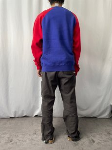 画像3: 90's POLO Ralph Lauren 切り替えデザイン ラグランスウェット S (3)