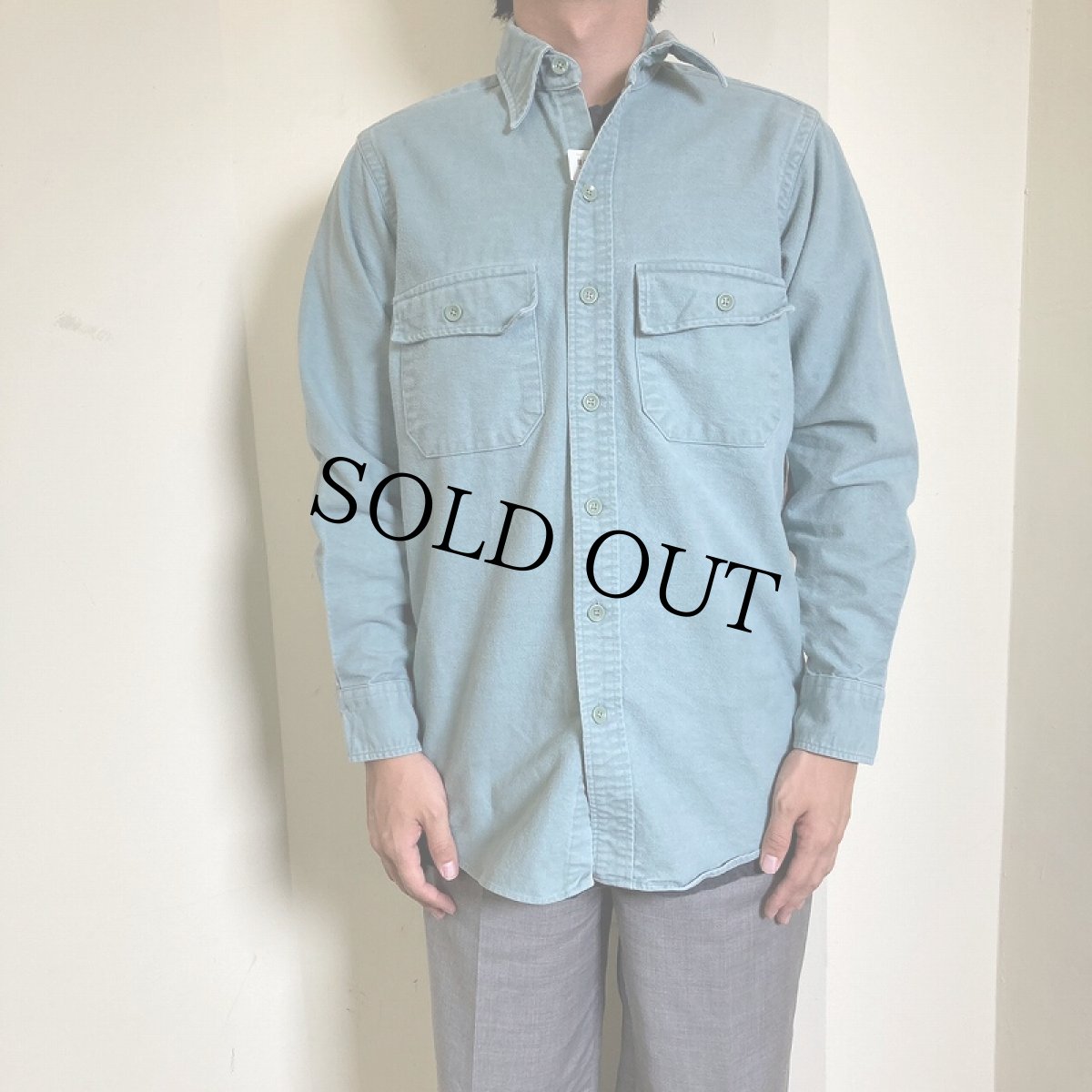 画像2: L.L.Bean USA製 シャモアクロスシャツ SIZE14-1/2 (2)