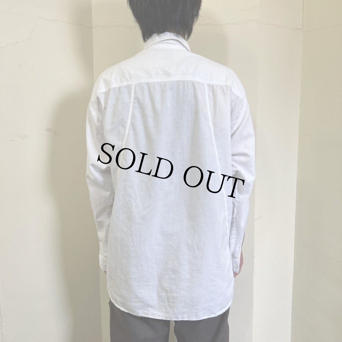 画像3: AROMA PARIS コットンデザインシャツ M (3)