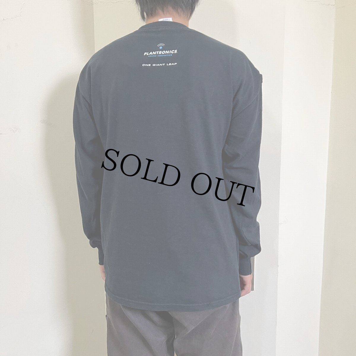 画像3: 90's〜 PLANTRONICS. 音響メーカープリントロンT BLACK L (3)