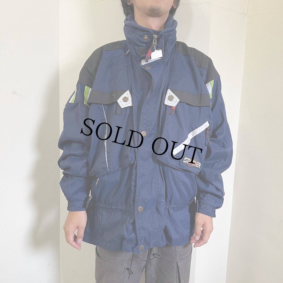 画像2: 【SALE】 90's SPYDER "Tommy Moe Series" スキージャケット NAVY XL (2)