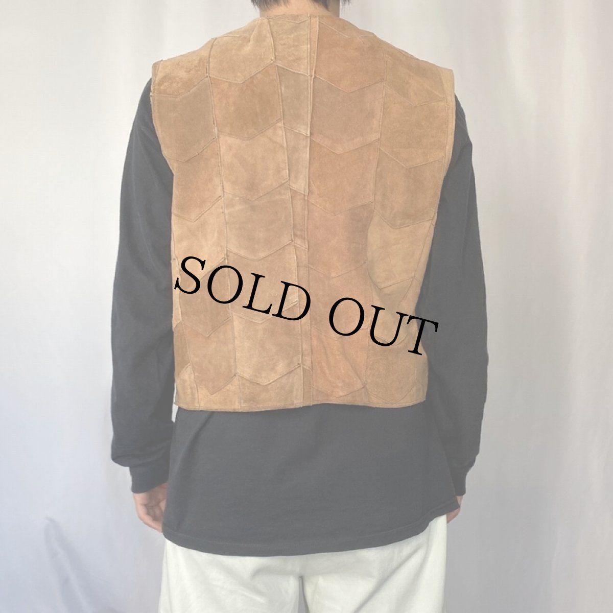 画像3: Randy Nichols レザーウエスタンベスト SIZE44 (3)