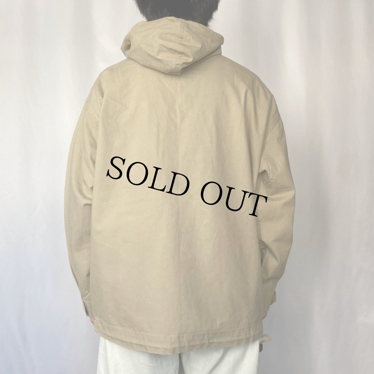 画像3: OUTDOORS Bass コットンアノラックパーカー M (3)