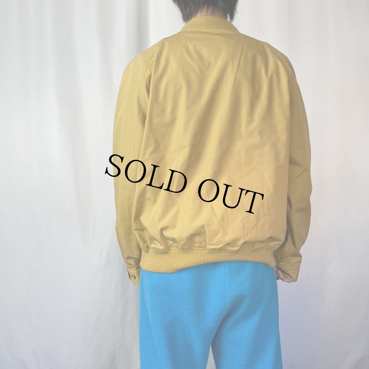 画像3: 80〜90's Burberry's SPAIN製 ポリエステル×コットン ロゴ刺繍 ジップジャケット SIZE42 1/2 (3)