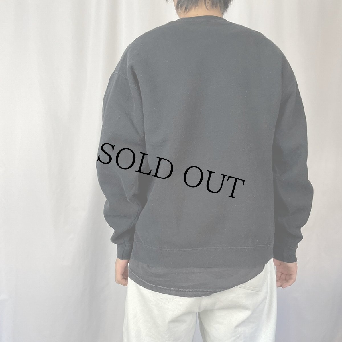 画像3: G.A.P "God Answers Prayers" ジーザスパロディプリントスウェット BLACK (3)