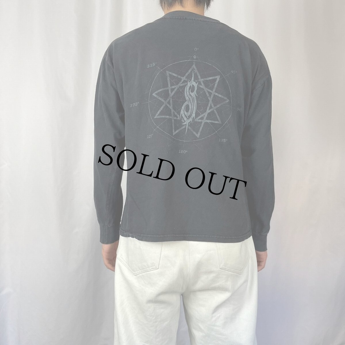 画像4: 2000's Slipknot "MAGGOT" ヘヴィメタルバンドロンT BLACK M (4)