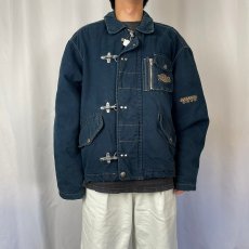 画像2: GERMANI ITALY製 ファイヤーマンジャケット NAVY L (2)