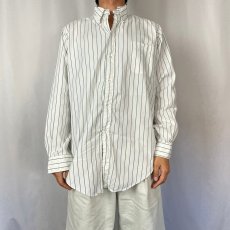 画像2: 90's BROOKS BROTHERS USA製 ストライプ柄 コットンボタンダウンシャツ SIZE16-4 (2)