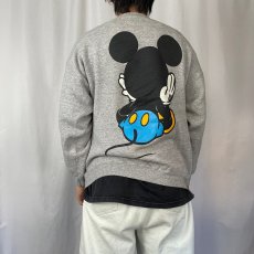 画像4: 90's MICKEY&CO. USA製 青パンミッキー キャラクタープリントスウェット L (4)