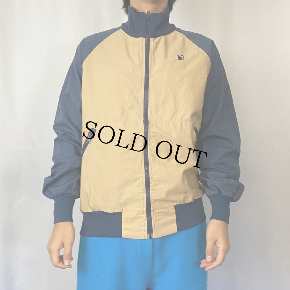 画像2: 80's OUTDOOR PRODUCTS USA製 ポリエステル×コットン ジップジャケット L (2)