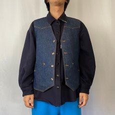 画像2: 70〜80's Levi's Panatela デニムウエスタンベスト (2)