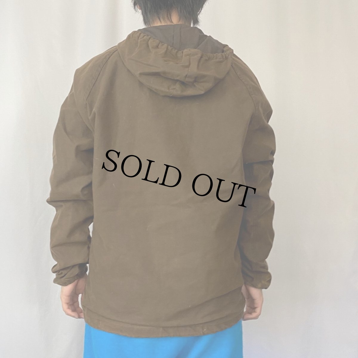 画像3: DRIZA-BONE AUSTRALIA製 レースアップ オイルドコットンアノラックパーカー M (3)