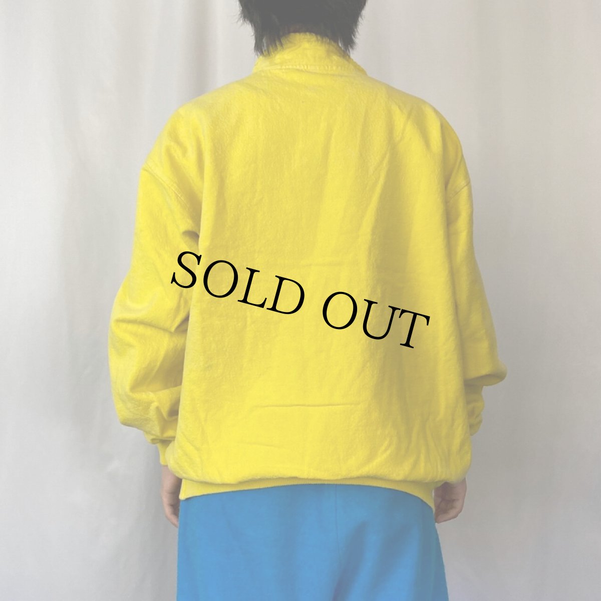 画像3: NATURALLY RUGGED CANADA製 後染め 無地プルオーバースウェット L (3)