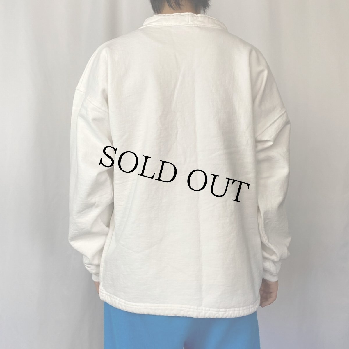 画像3: bumwraps USA製 無地プルオーバースウェット L (3)