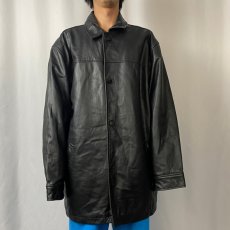 画像2: GAP INDIA製 レザージャケット BLACK XL (2)