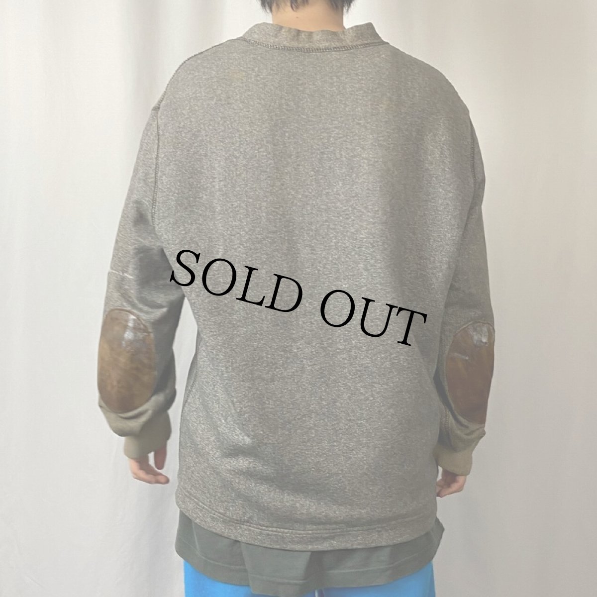 画像3: POLO Ralph Lauren "RLPC" ネイティブ柄 エルボーパッチ付きスウェットカーディガン L (3)