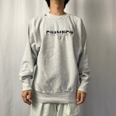 画像2: 90's Champion REVERSE WEAVE ロゴ刺繍スウェット XL (2)