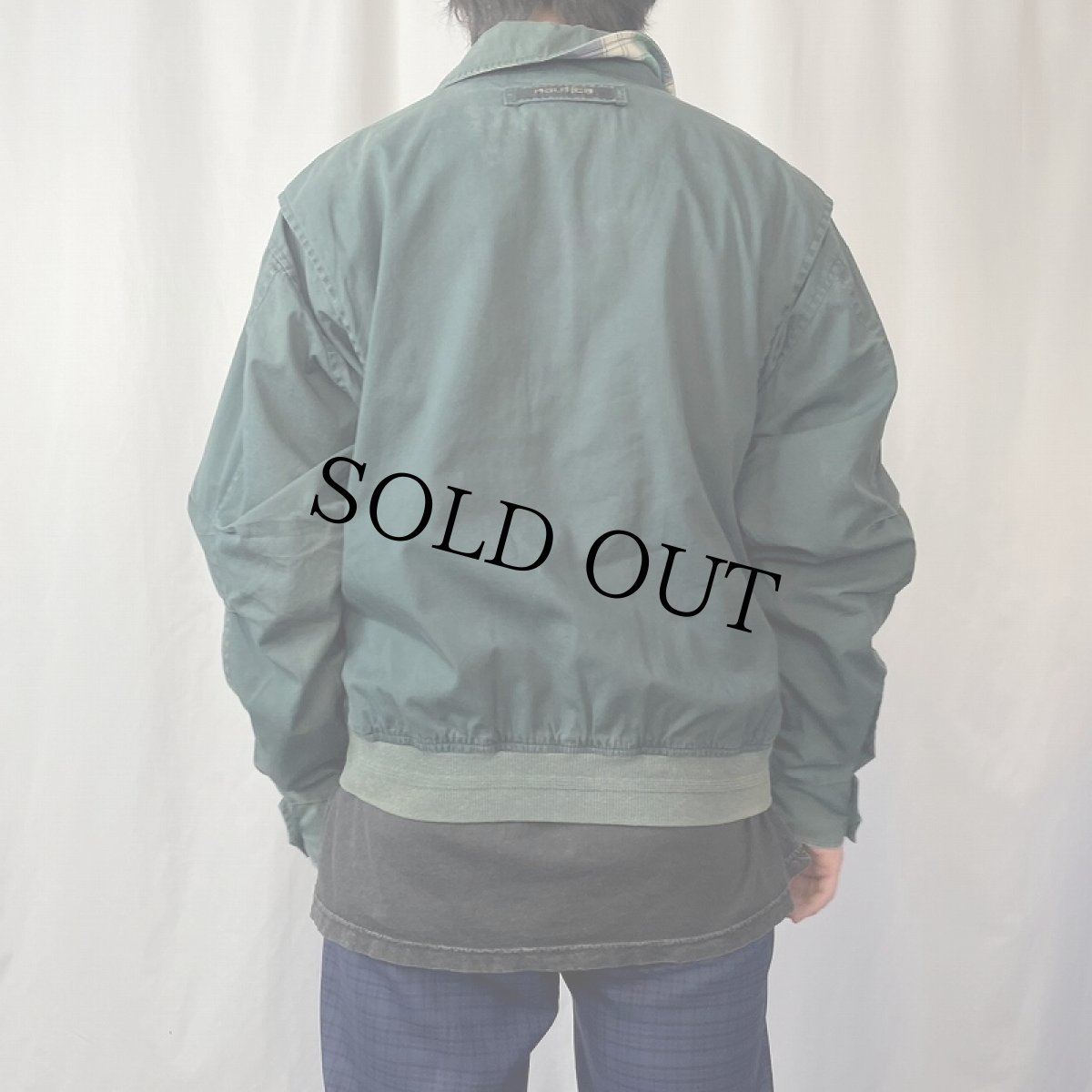 画像3: 90's nautica コットンジップジャケット M (3)