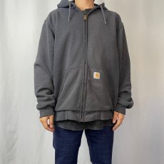 画像2: Carhartt コットン×ポリエステル ジップパーカー L (2)