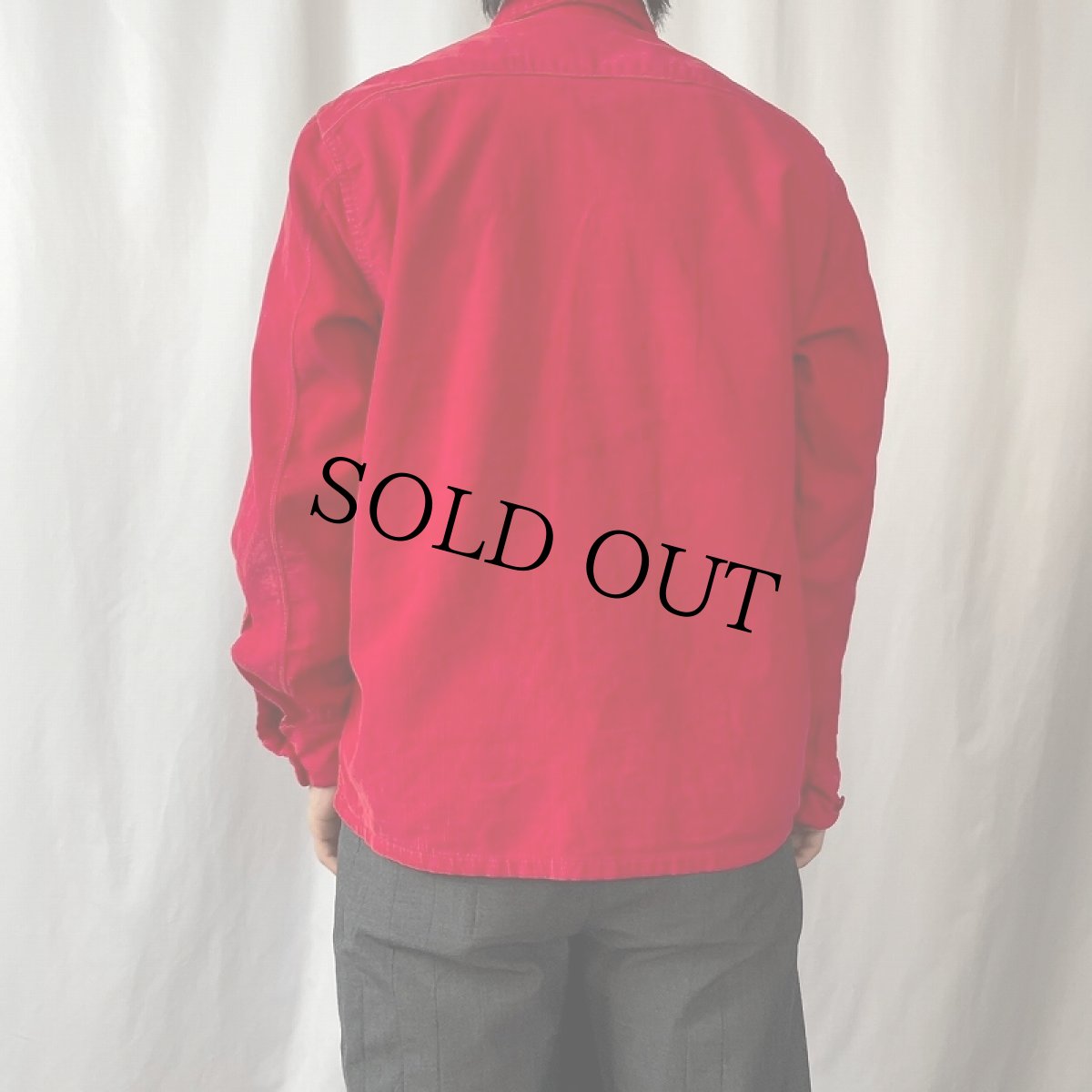 画像3: 50's Paddle&Saddle オープンカラーコーデュロイシャツ M (3)